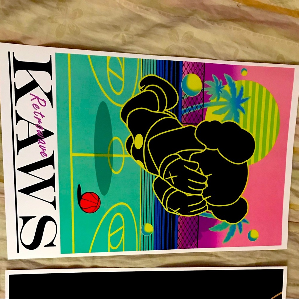 RARE KAWS POSTERS